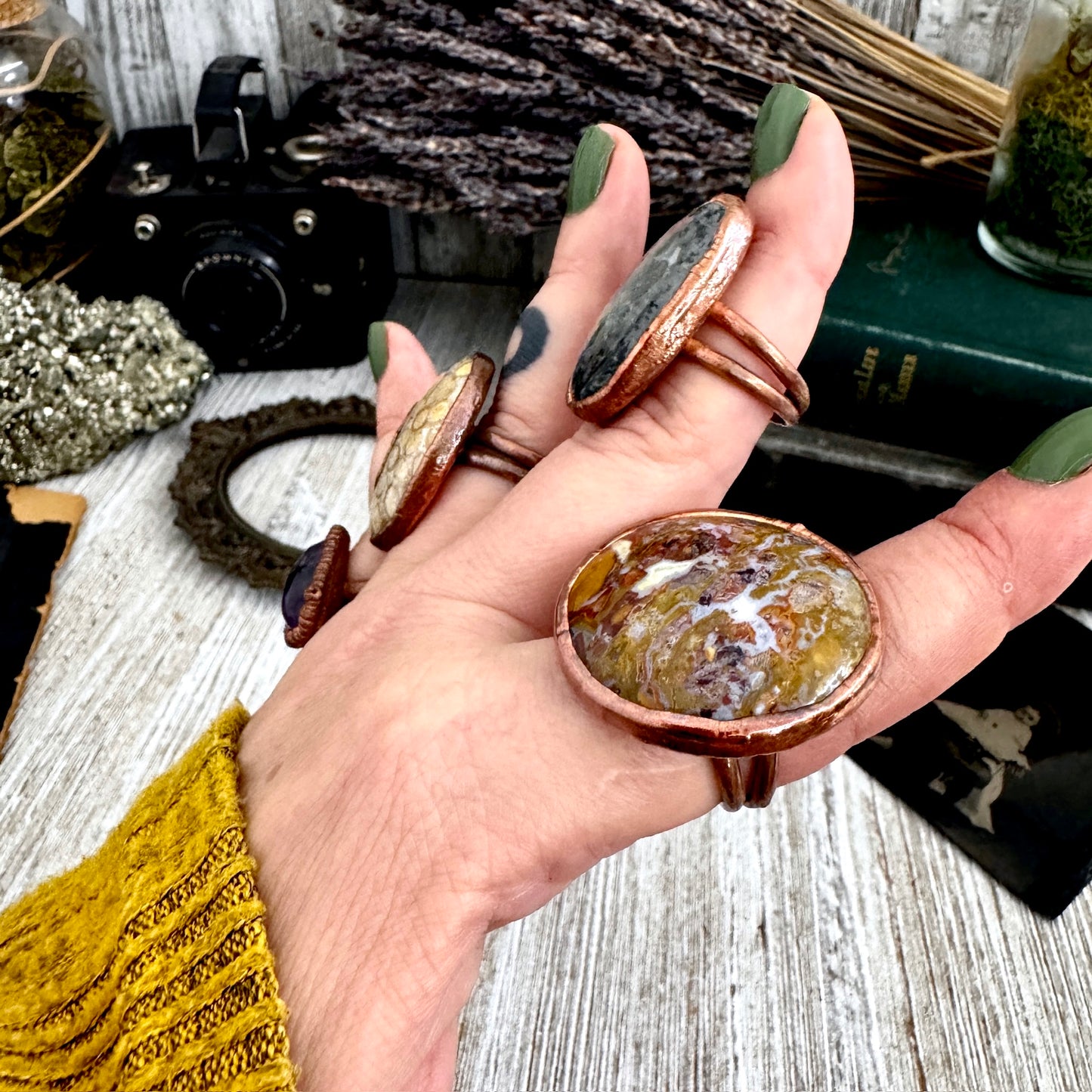 Size 9 Copper / Silver FLASH SALE - NEW or Discontinued or Imperfect Jewelry - # 224 - 227