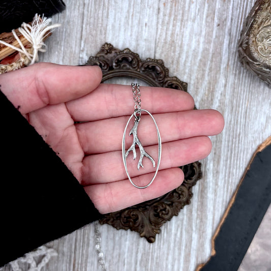 Deer Antler Talisman Necklace / Talisman Collection-Sterling Silver