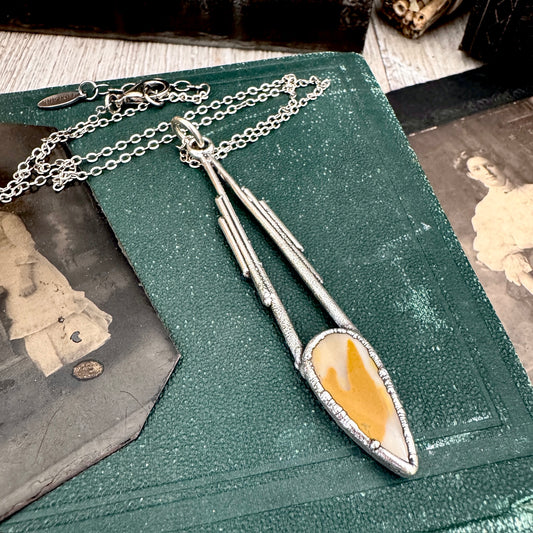 Mookaite Crystal Necklace in Fine Silver / Foxlark Collection - One of a Kind
