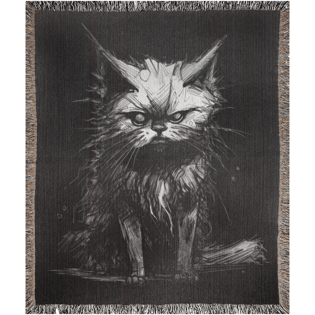 Stray Cat - Woven Blanket.