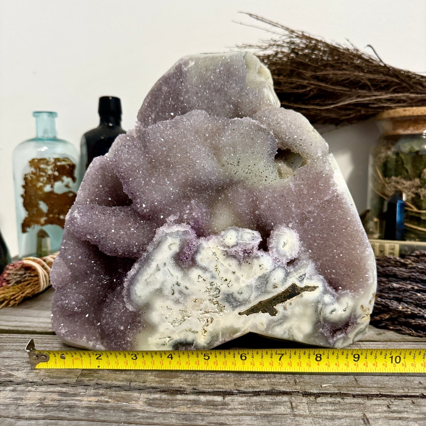 Huge 21 pound Self Standing High Quality Druzy Amethyst Geode Crystal Cluster / FoxlarkCrystals