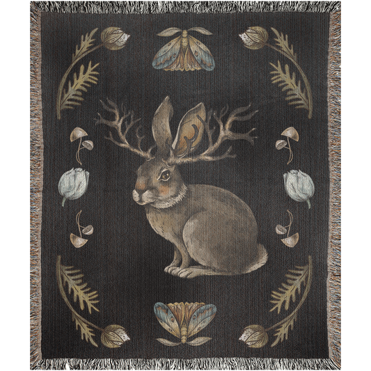 Jackalope Magic - Woven Blanket.