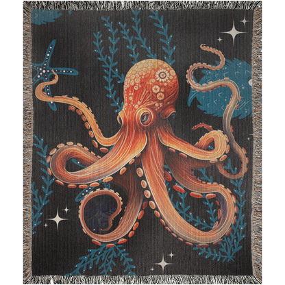 Octopus - Woven Blanket.