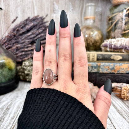 Sunstone Ring in Silver Size 6.5/ Foxlark Collection - One of a Kind