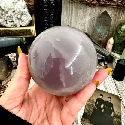 Purple and Green Fluorite Crystal Ball / FoxlarkCrystals