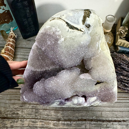 Huge 21 pound Self Standing High Quality Druzy Amethyst Geode Crystal Cluster / FoxlarkCrystals