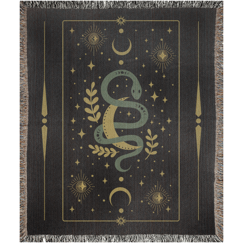 Celestial Snake - Woven Blanket.