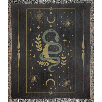 Celestial Snake - Woven Blanket.