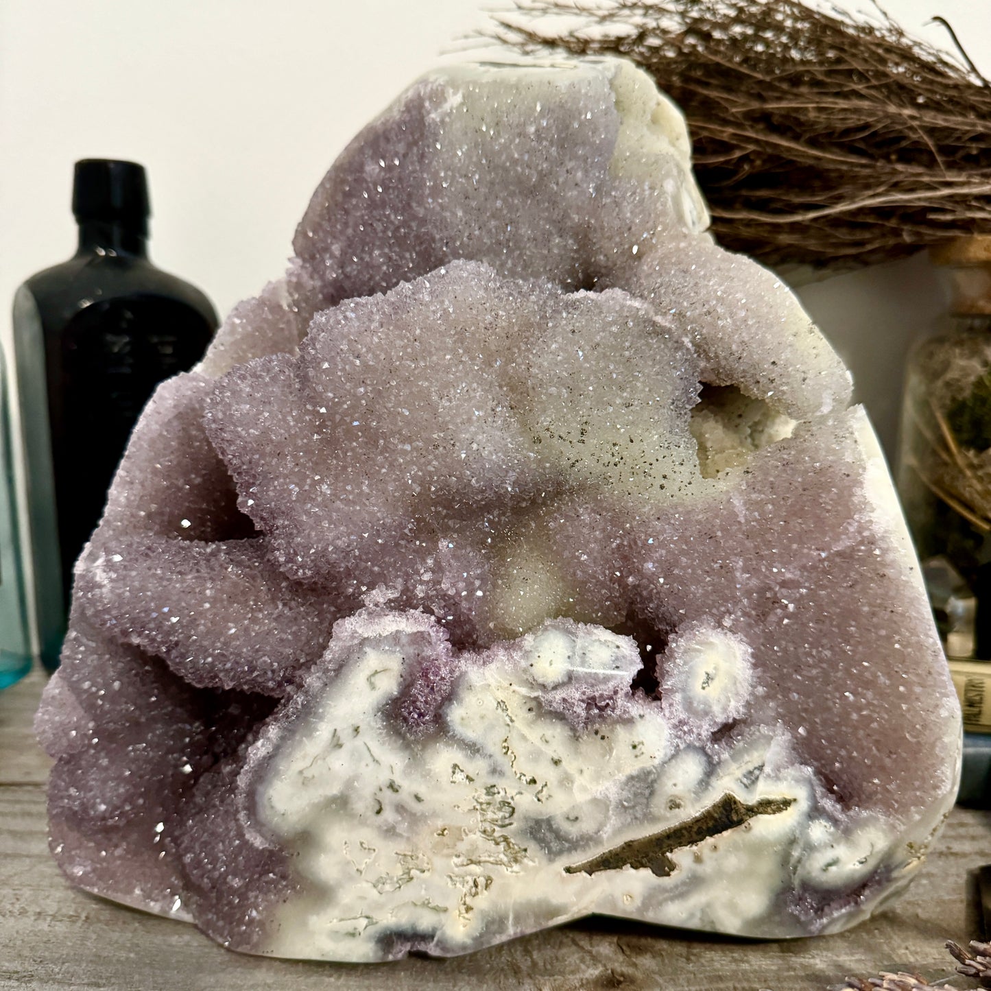 Huge 21 pound Self Standing High Quality Druzy Amethyst Geode Crystal Cluster / FoxlarkCrystals