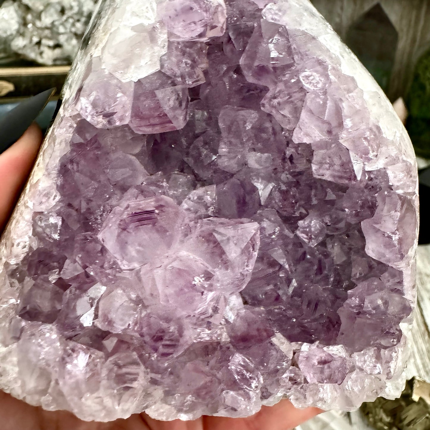 Large Self Standing  Amethyst Geode Crystal Cluster / FoxlarkCrystals