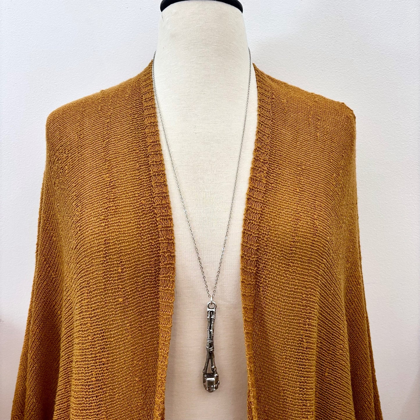 Sticks & Stones Collection- Garden Quartz Crystal Necklace in Silver