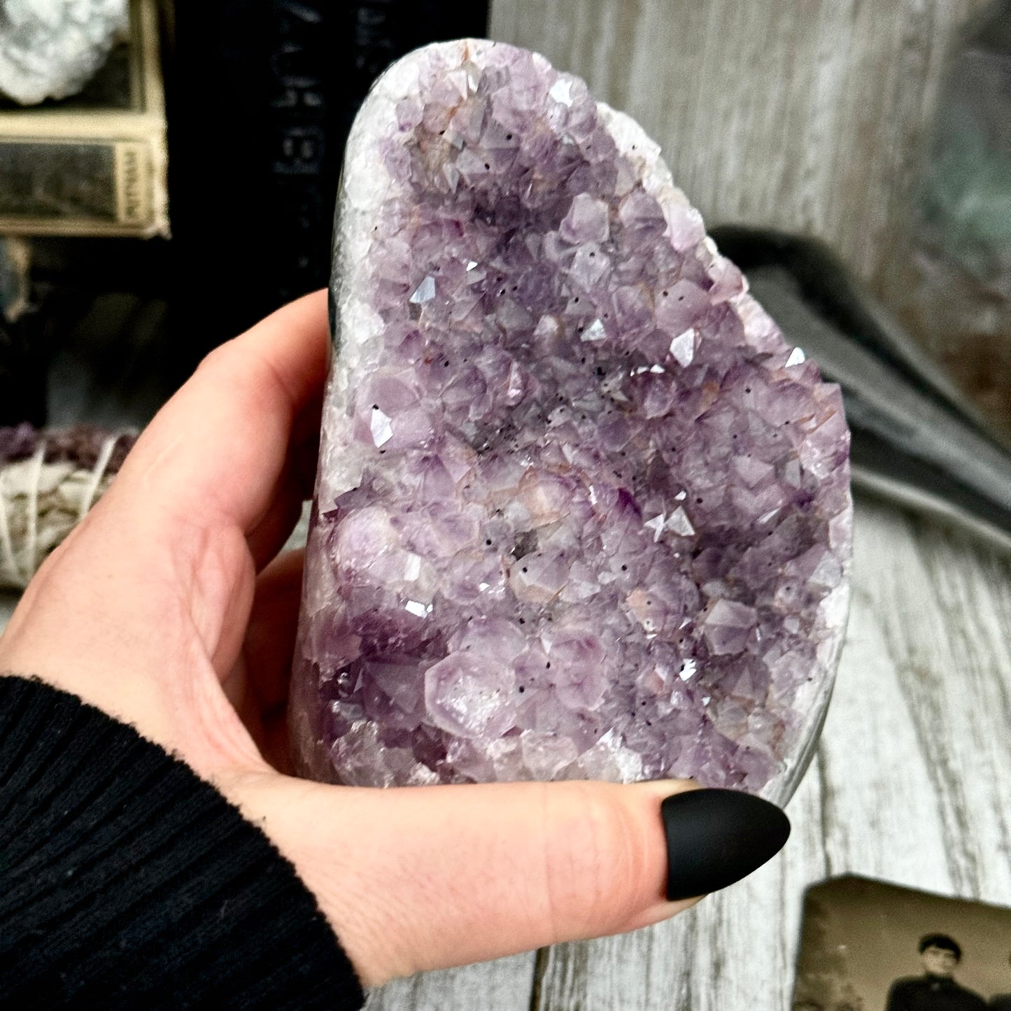 Large Self Standing  Amethyst Geode Crystal Cluster / FoxlarkCrystals