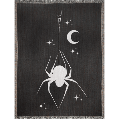 Spider and Moon - Woven Blanket