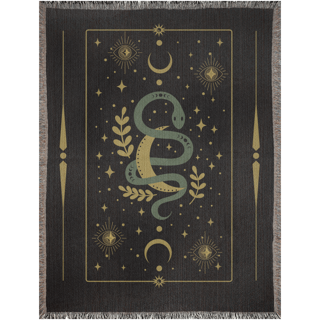 Celestial Snake - Woven Blanket.