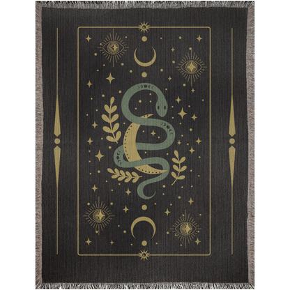 Celestial Snake - Woven Blanket.