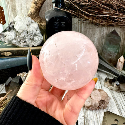 Rose Quartz Crystal Ball / FoxlarkCrystals