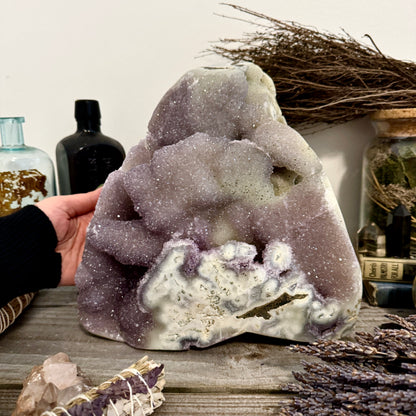 Huge 21 pound Self Standing High Quality Druzy Amethyst Geode Crystal Cluster / FoxlarkCrystals