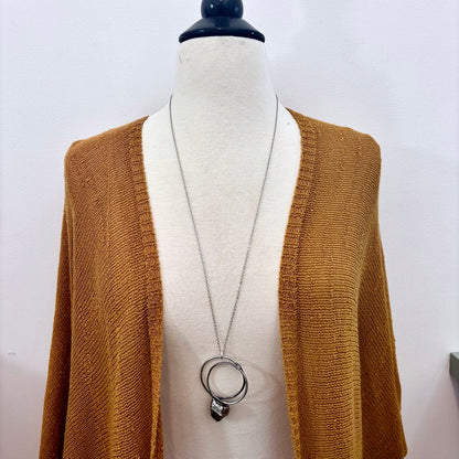 Raw Smoky Quartz Crystal  Necklace in Fine Silver / Foxlark Collection - One of a Kind