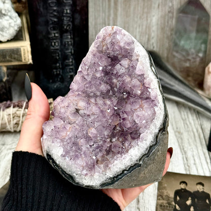 Large Self Standing  Amethyst Geode Crystal Cluster / FoxlarkCrystals