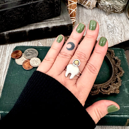 Lucky Penny Club - Tooth Fairy Ring Size 7 8 9 10 Fine Silver - Foxlark Collection
