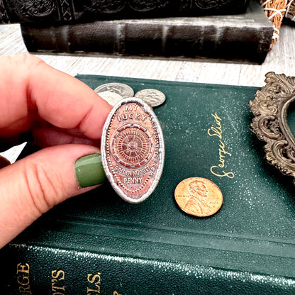 Lucky Penny Club - Vintage My Lucky Penny Pressed Penny Ring Fine Silver Size 9 / One of a Kind