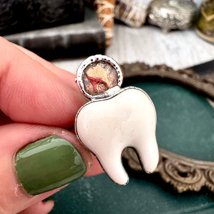 Lucky Penny Club - Tooth Fairy Ring Fine Silver Size 10 / One of a Kind
