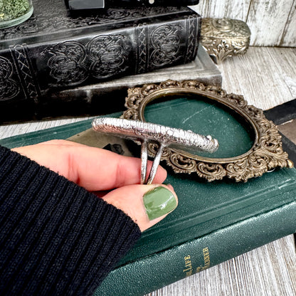 The Colossal Collection - Fancy Moss Agate Crystal Ring Fine Silver Size 9 / Foxlark Collection - One of a Kind FOXLARK