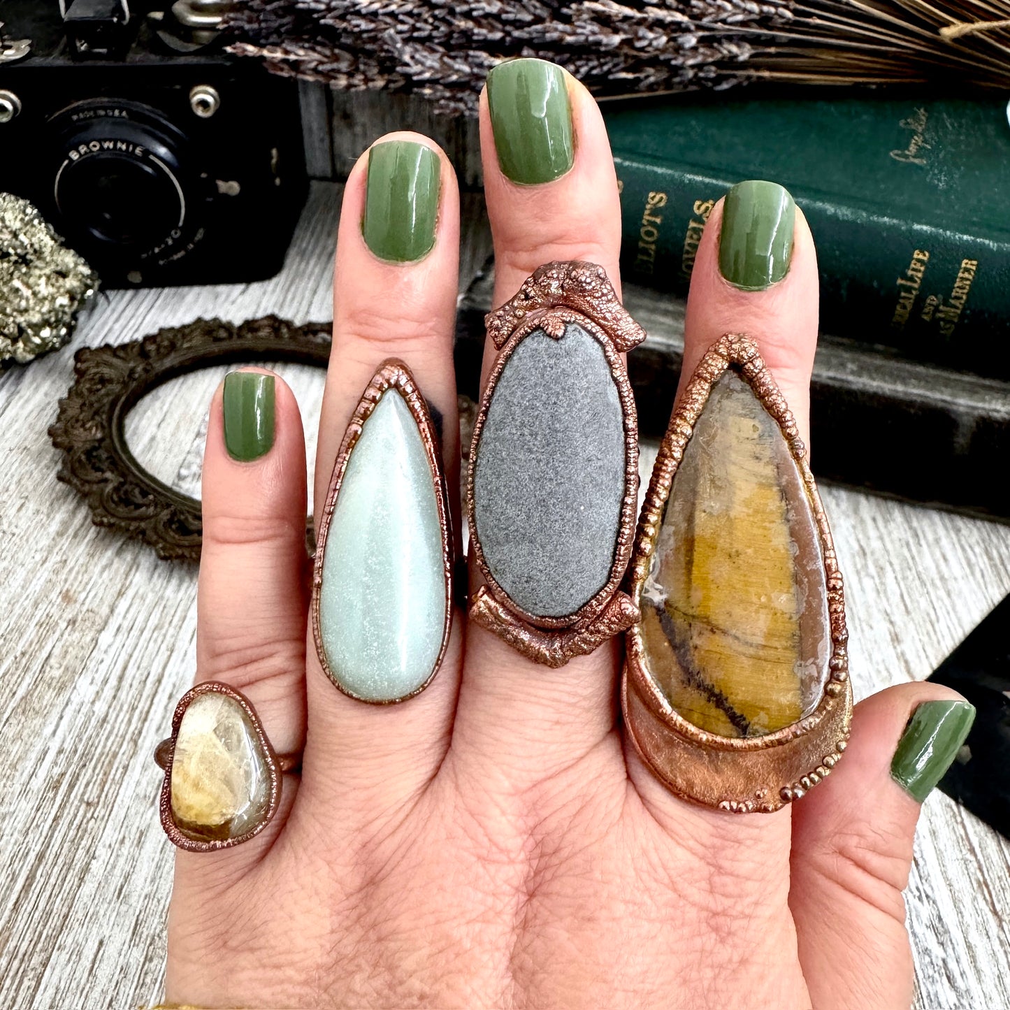 Size 8 Copper / Silver FLASH SALE - NEW or Discontinued or Imperfect Jewelry -  # 184 - 187