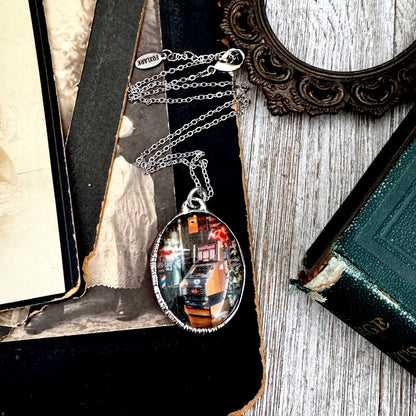 Road To Nowhere - Vintage Slot Machine Necklace Fine Silver - One of a Kind
