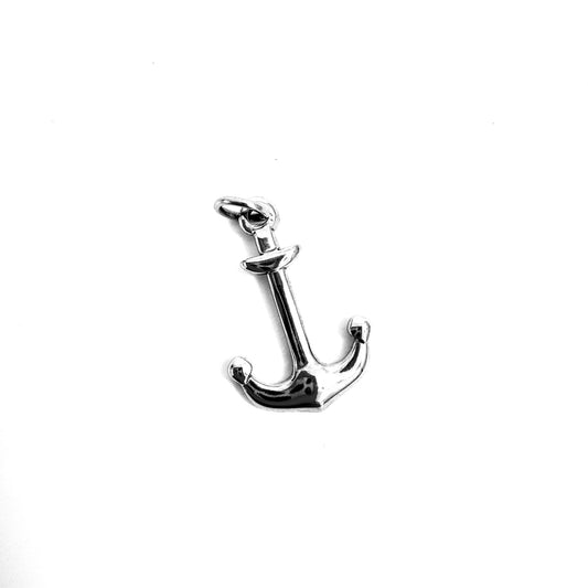 Anchor Charm stainless steel pendant necklace from the Lucky Charm Bar at Foxlark