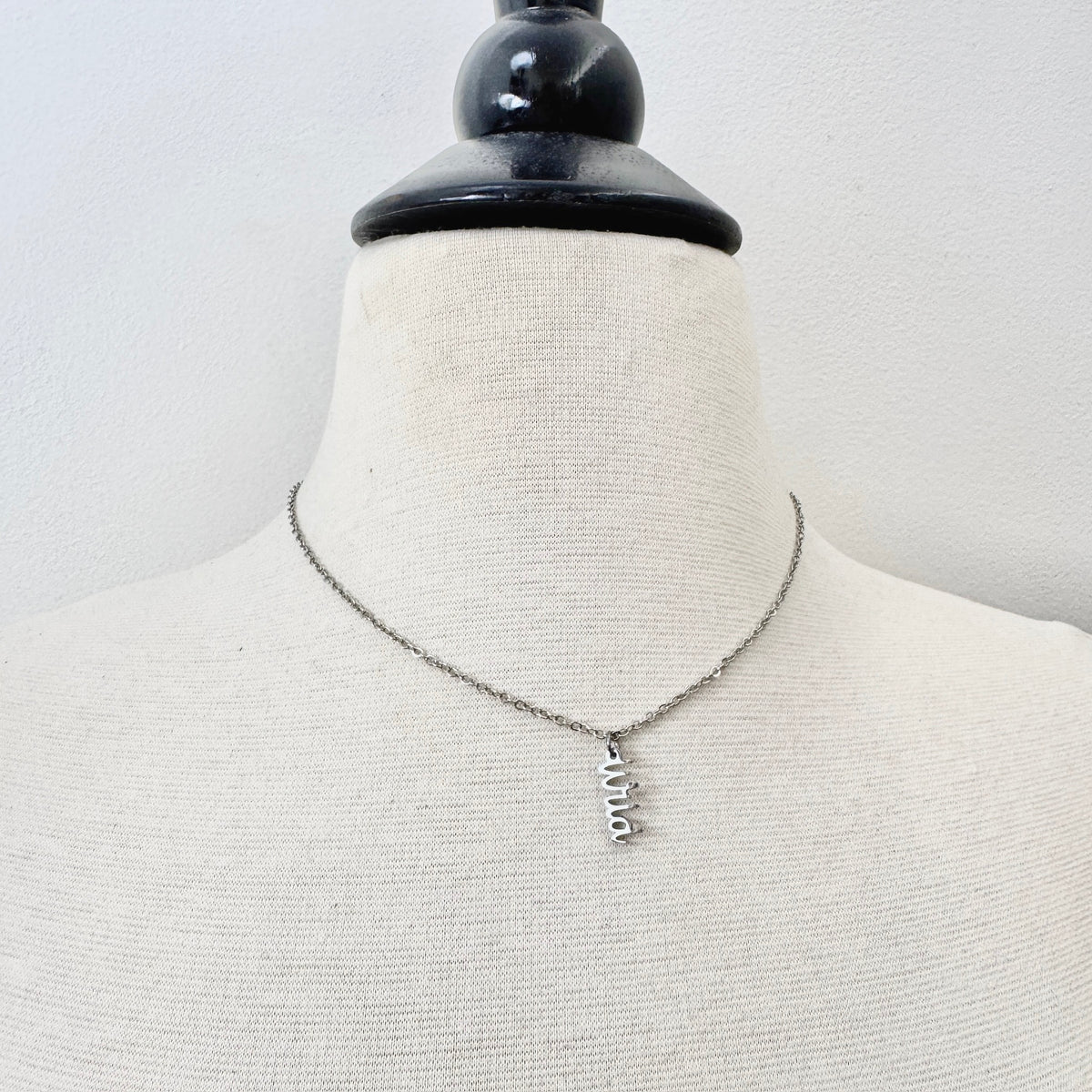 Wild Charm stainless steel pendant necklace from the Lucky Charm Bar at Foxlark