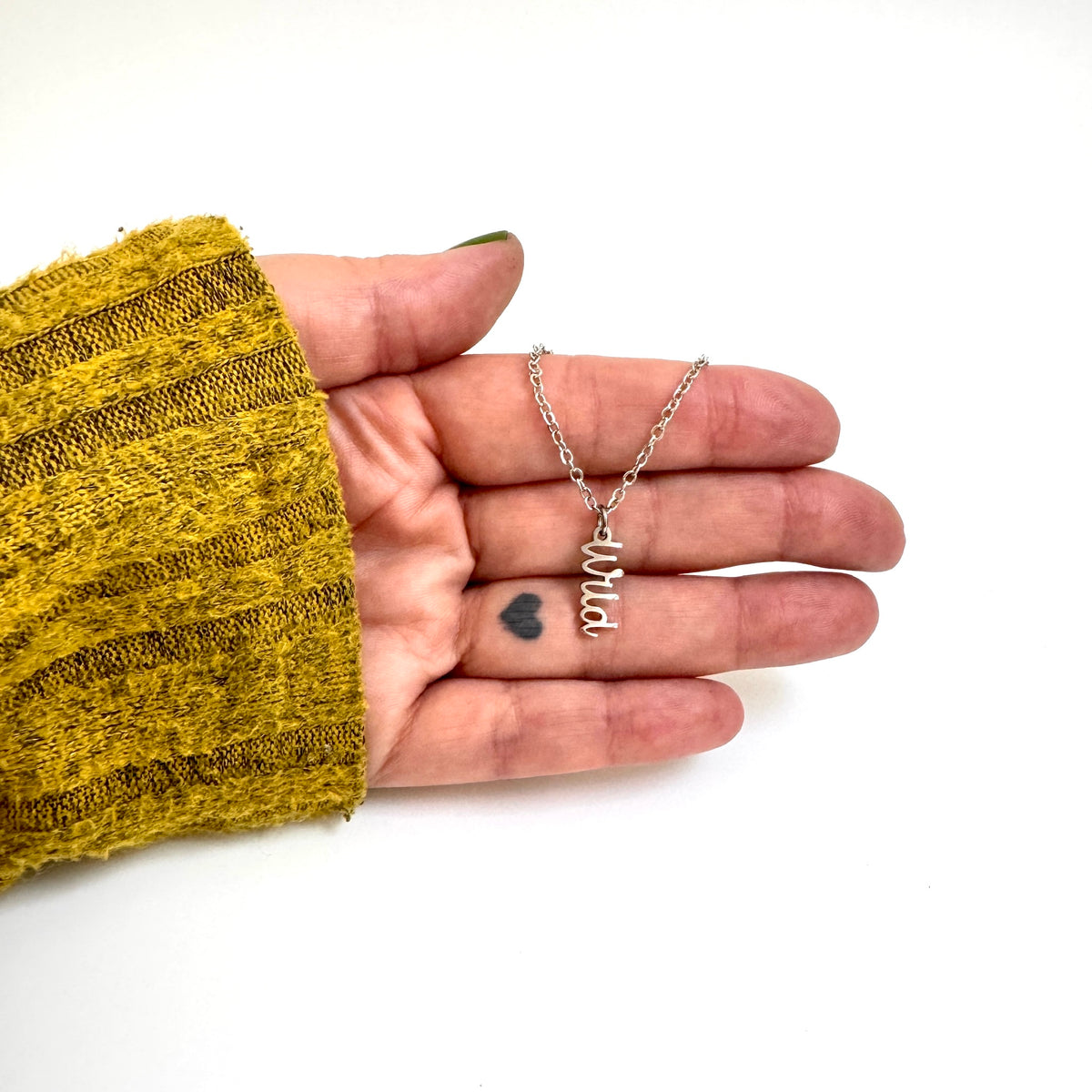 Wild Charm stainless steel pendant necklace from the Lucky Charm Bar at Foxlark