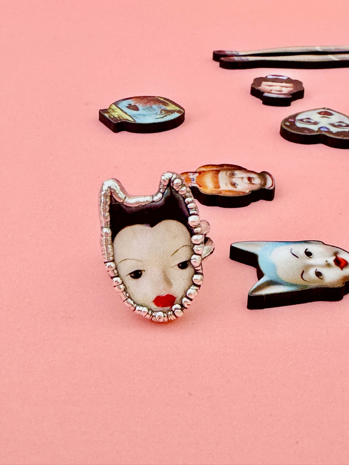 The Weirdlings Collection - Doll Head Ring | Size 7 | Fine Silver