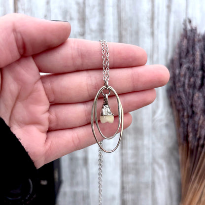 Faux Tooth Talisman Necklace / Talisman Collection-Sterling Silver