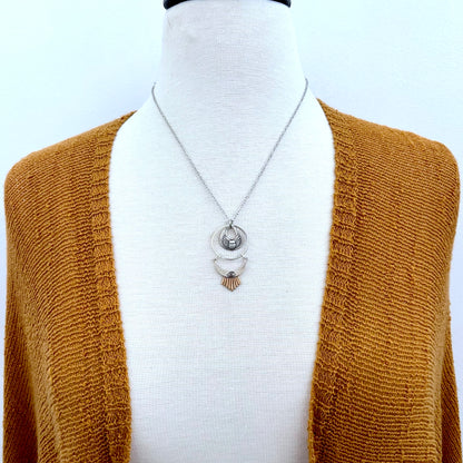 Scarab Evil Eye Talisman Necklace / Talisman Collection-Sterling Silver