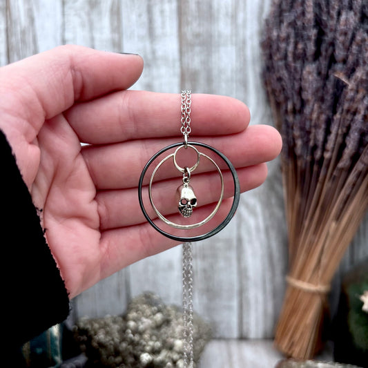 Human Skull Talisman Necklace / Talisman Collection-Sterling Silver