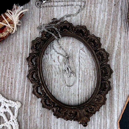 Deer Antler Talisman Necklace / Talisman Collection-Sterling Silver