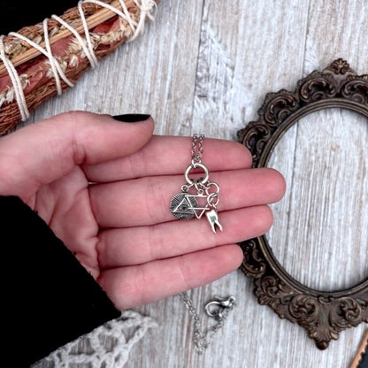 Multi Charm Talisman Necklace / Talisman Collection-Sterling Silver