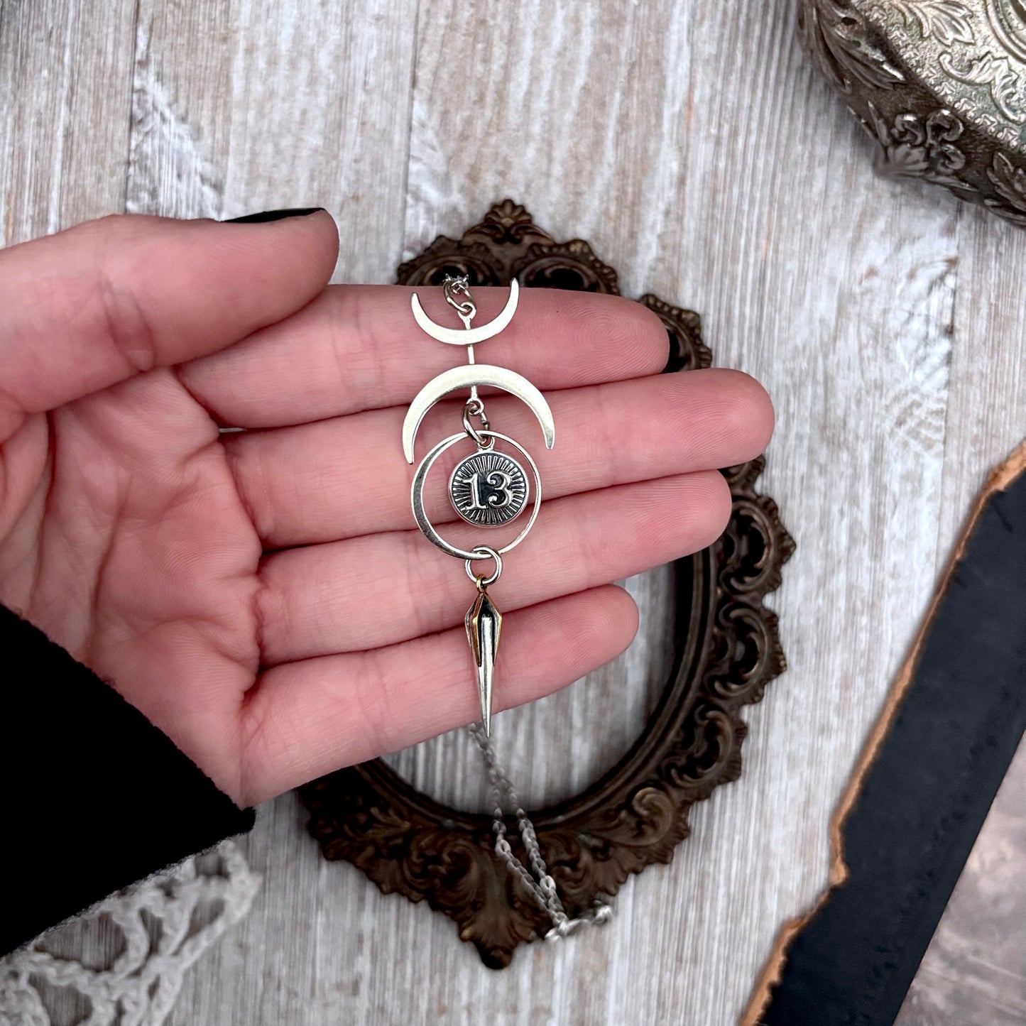 Thirteen Moon Talisman Necklace / Talisman Collection-Sterling Silver