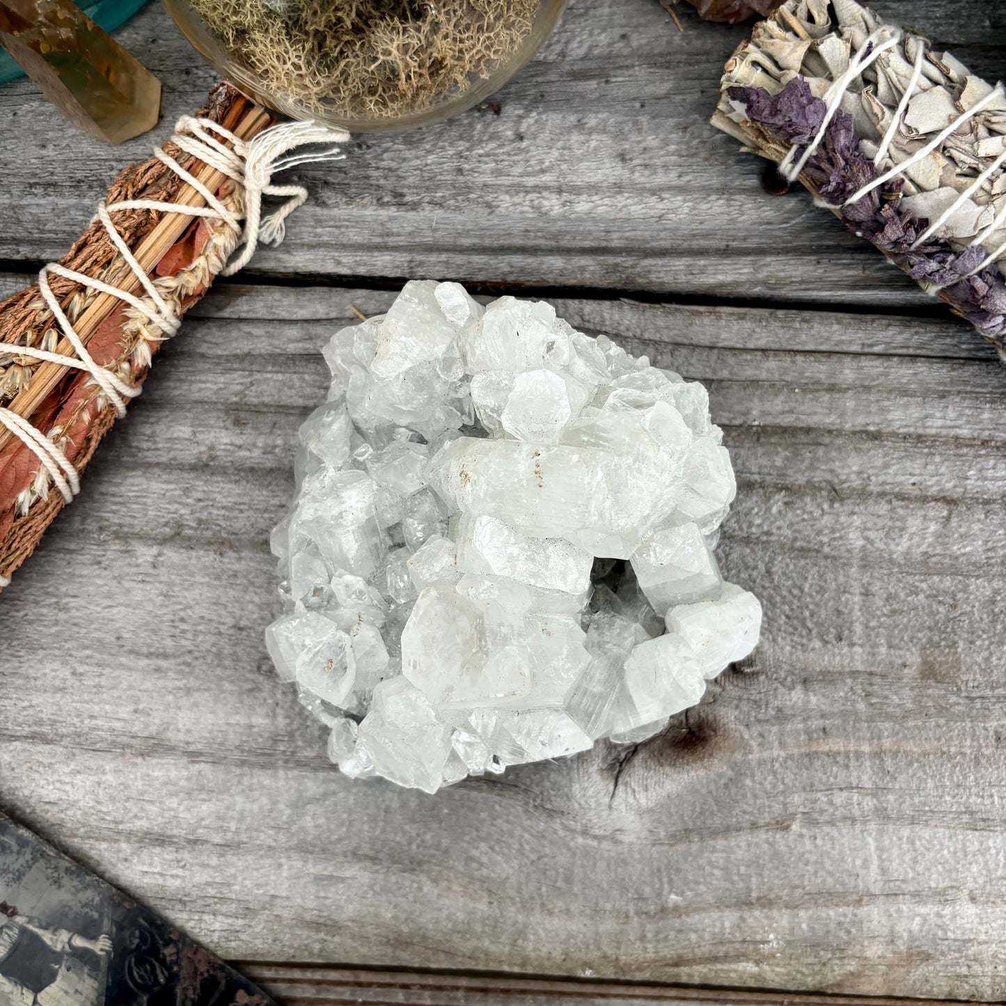 Apophyllite Crystal Cluster / FoxlarkCrystals