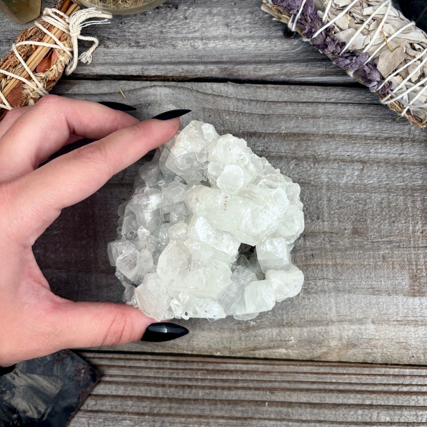 Apophyllite Crystal Cluster / FoxlarkCrystals