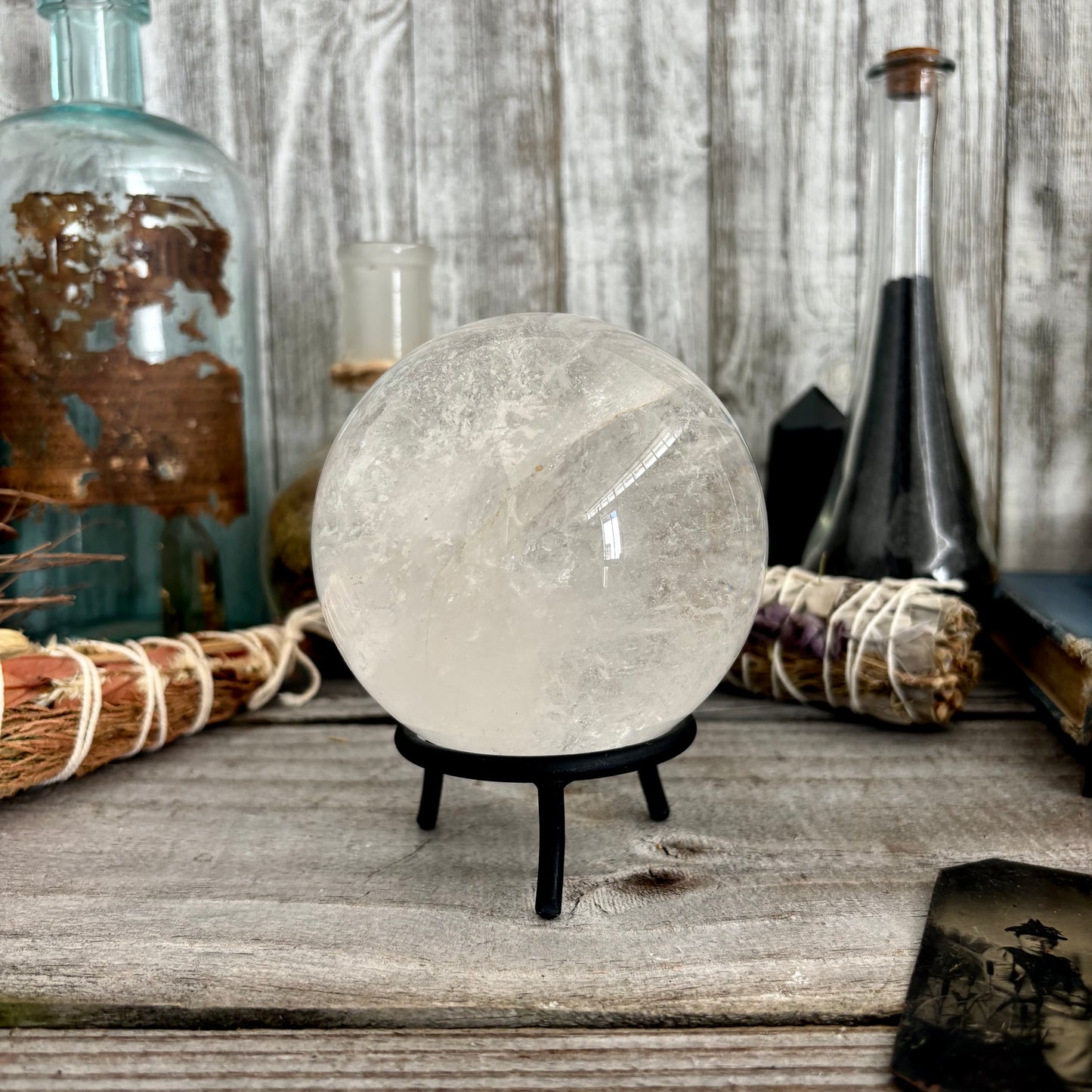 Large Clear Quartz Crystal Ball  / FoxlarkCrystals