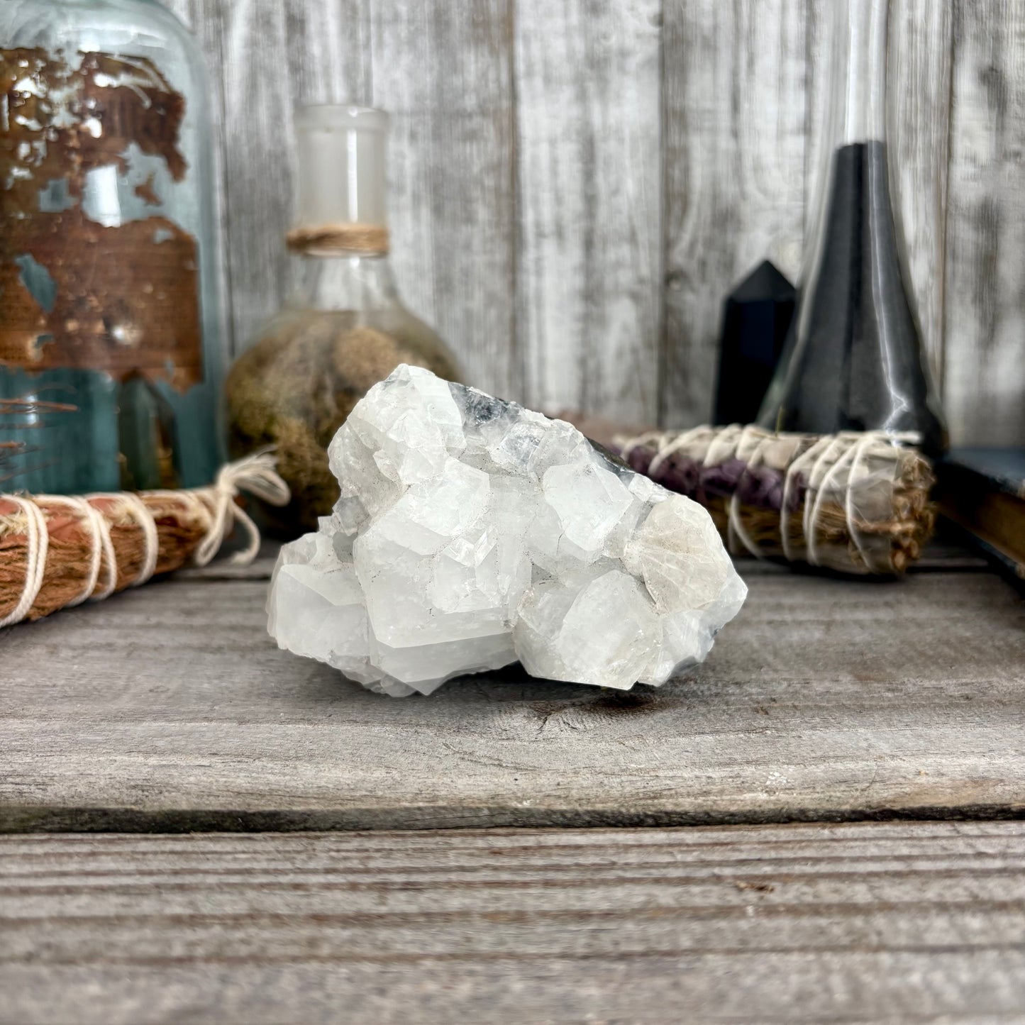 Apophyllite Crystal Cluster / FoxlarkCrystals