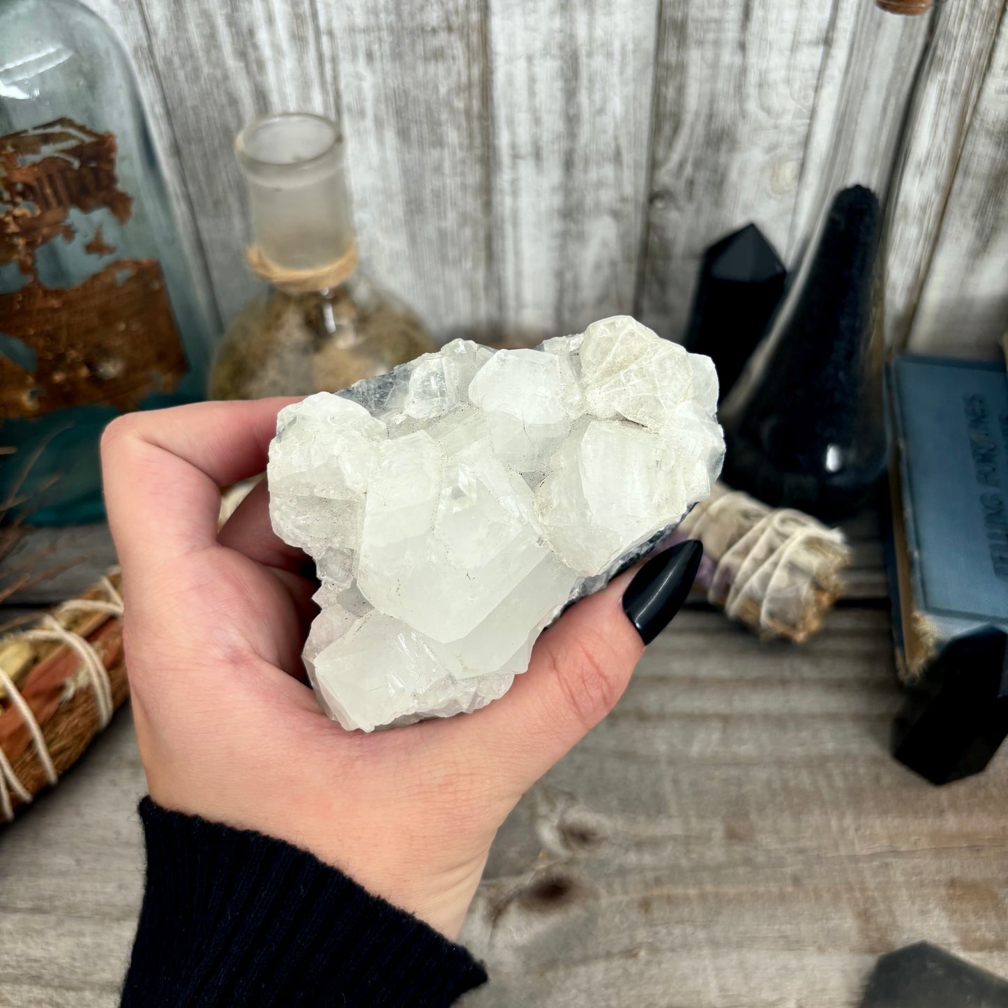 Apophyllite Crystal Cluster / FoxlarkCrystals