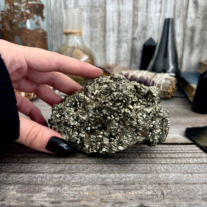 Self Standing Pyrite Crystal Cluster / FoxlarkCrystals