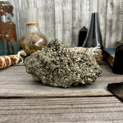 Self Standing Pyrite Crystal Cluster / FoxlarkCrystals