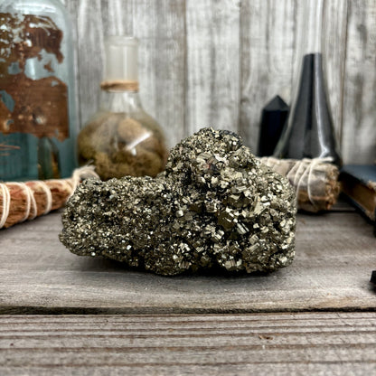 Self Standing Pyrite Crystal Cluster / FoxlarkCrystals