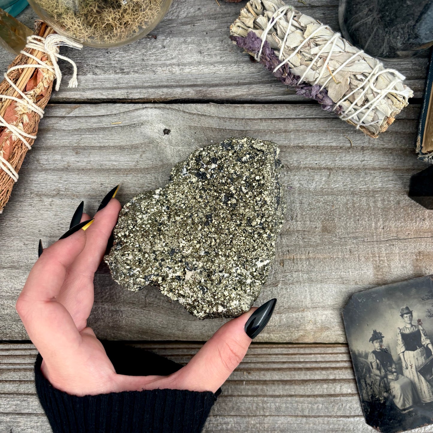 Self Standing Pyrite Crystal Cluster / FoxlarkCrystals