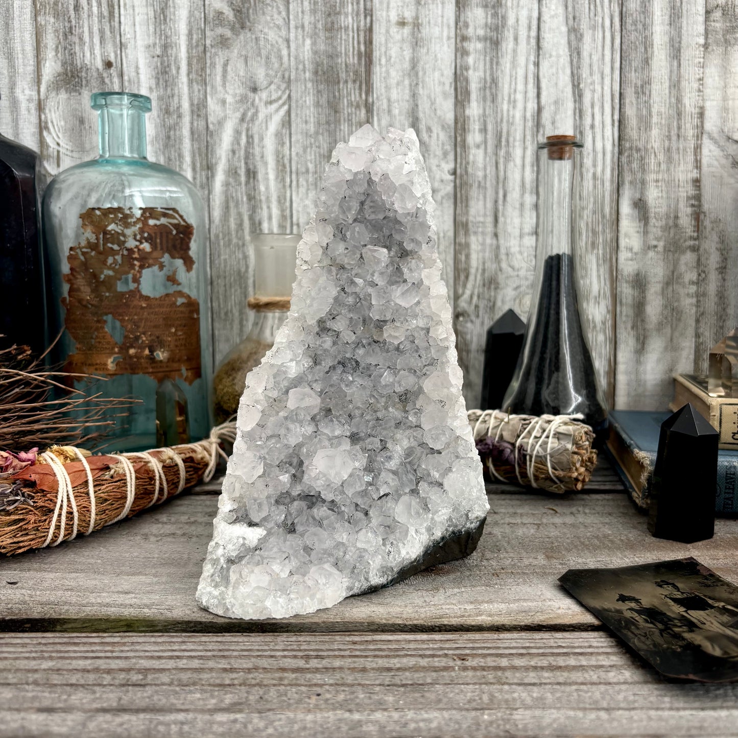 Large Self Standing  Amethyst Geode Crystal Cluster / FoxlarkCrystals