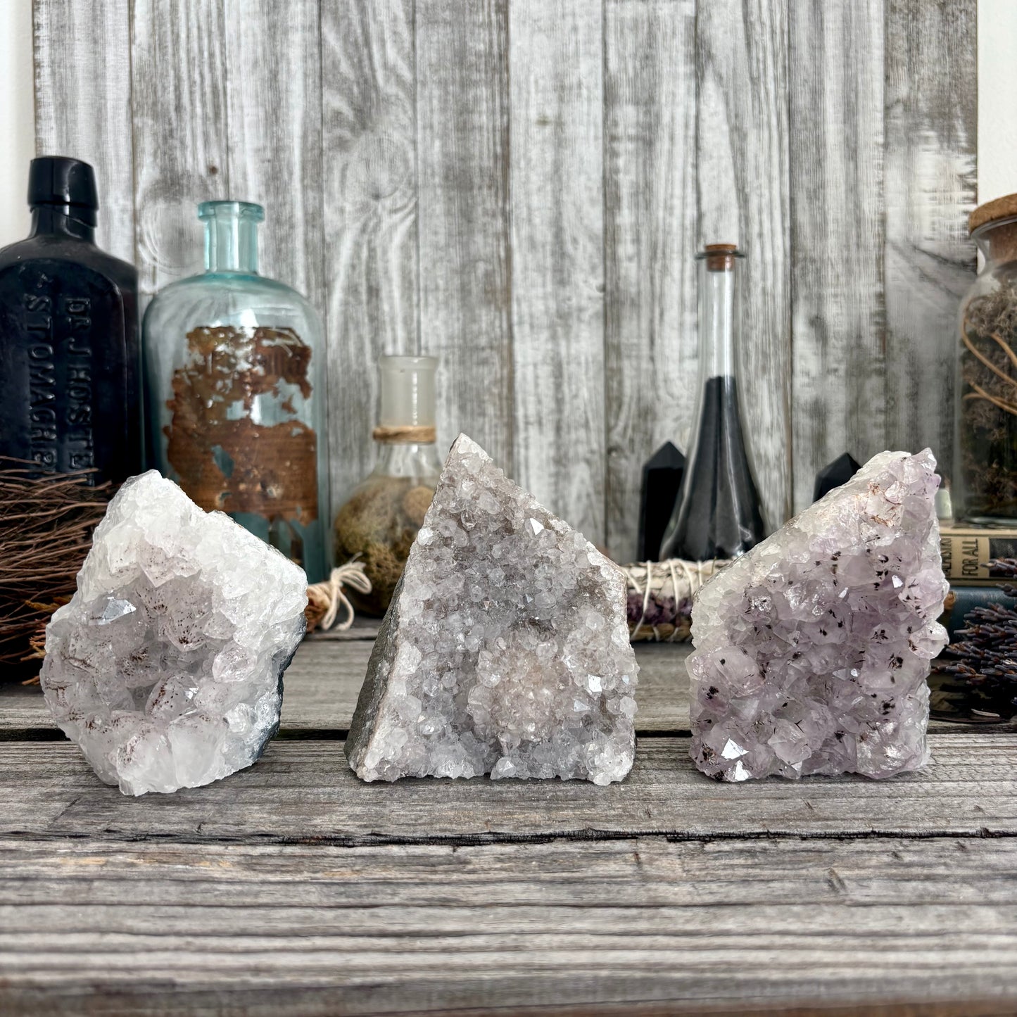 Self Standing Amethyst Geode Crystal Cluster / FoxlarkCrystals